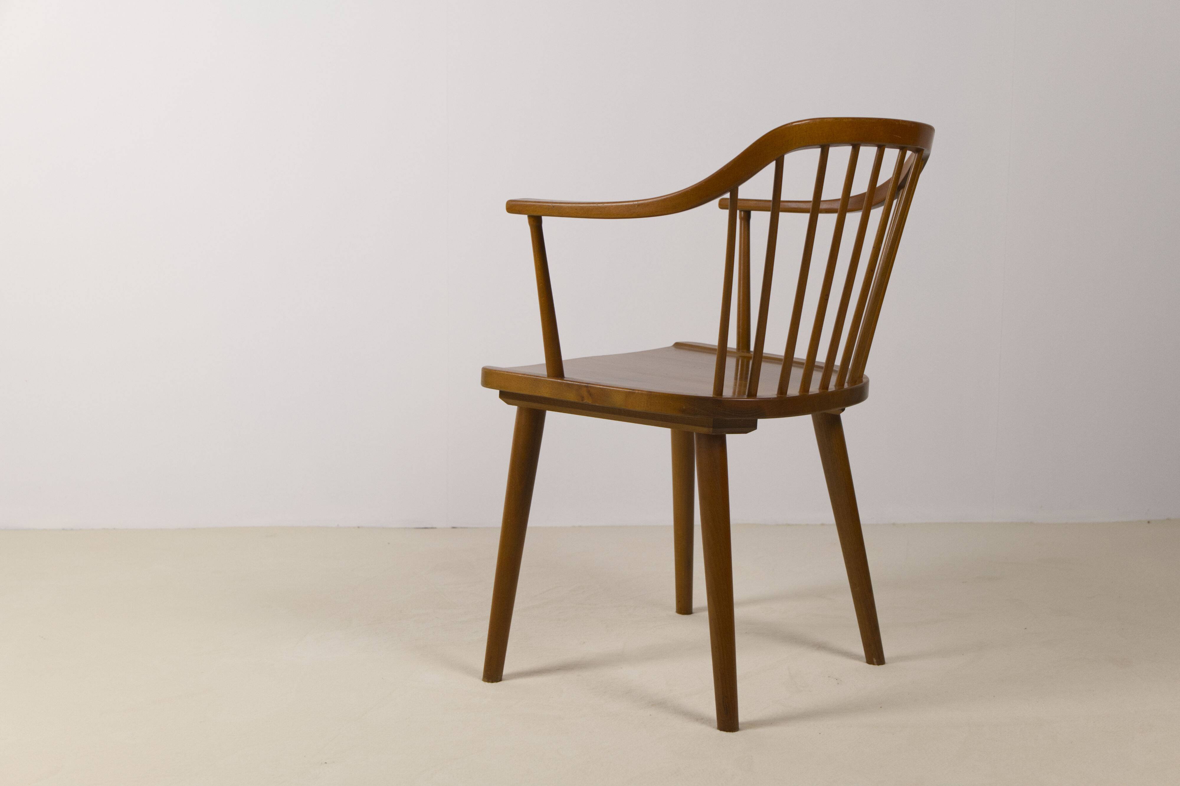 Spindle back armchair by Axel O. Larsen, Model 1776 FH, Denmark, 1940s