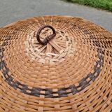 Wicker laundry basket