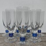 7 flûtes à champagne bleues, 1990