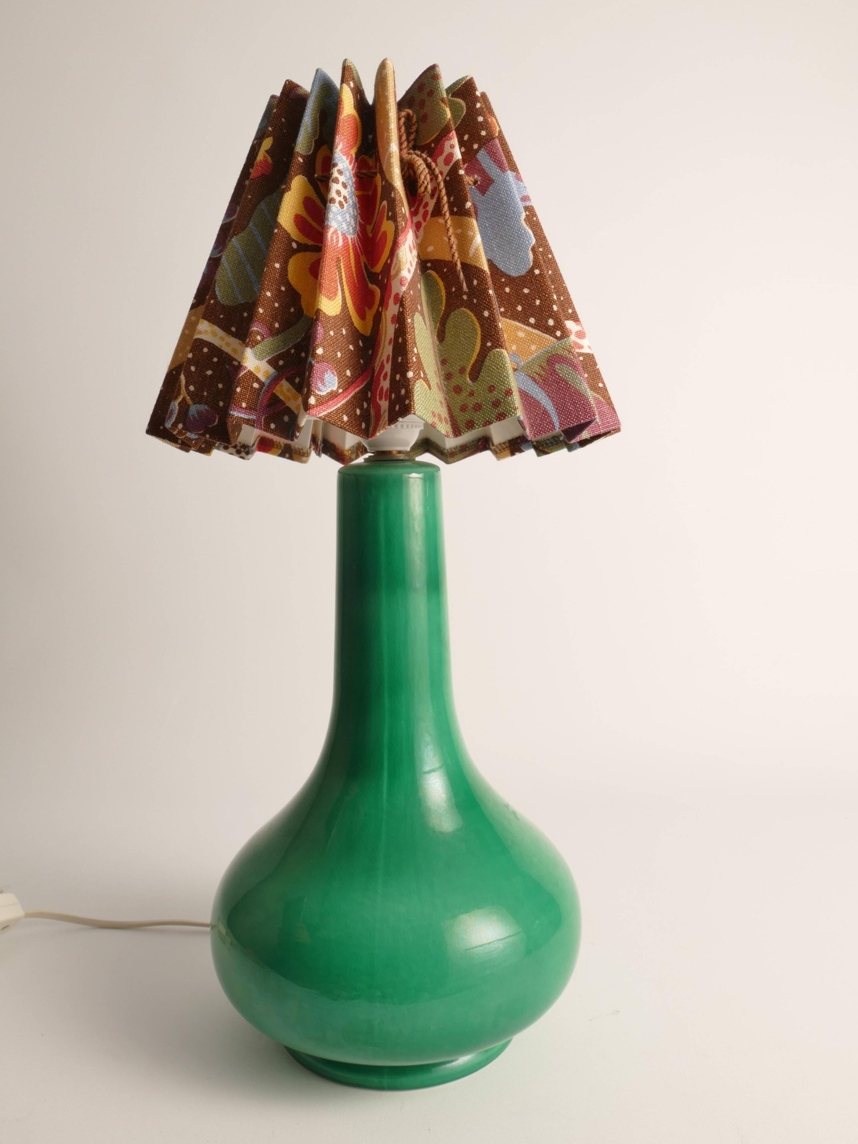 Mid-Century Modern Emerald Green Casa Pupo of London Table Lamp, 1960's