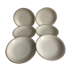 6 hollow plates - Limoges Chastagner porcelain