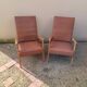 Paire de fauteuil vintage année 50 60 pieds compas scandinave
