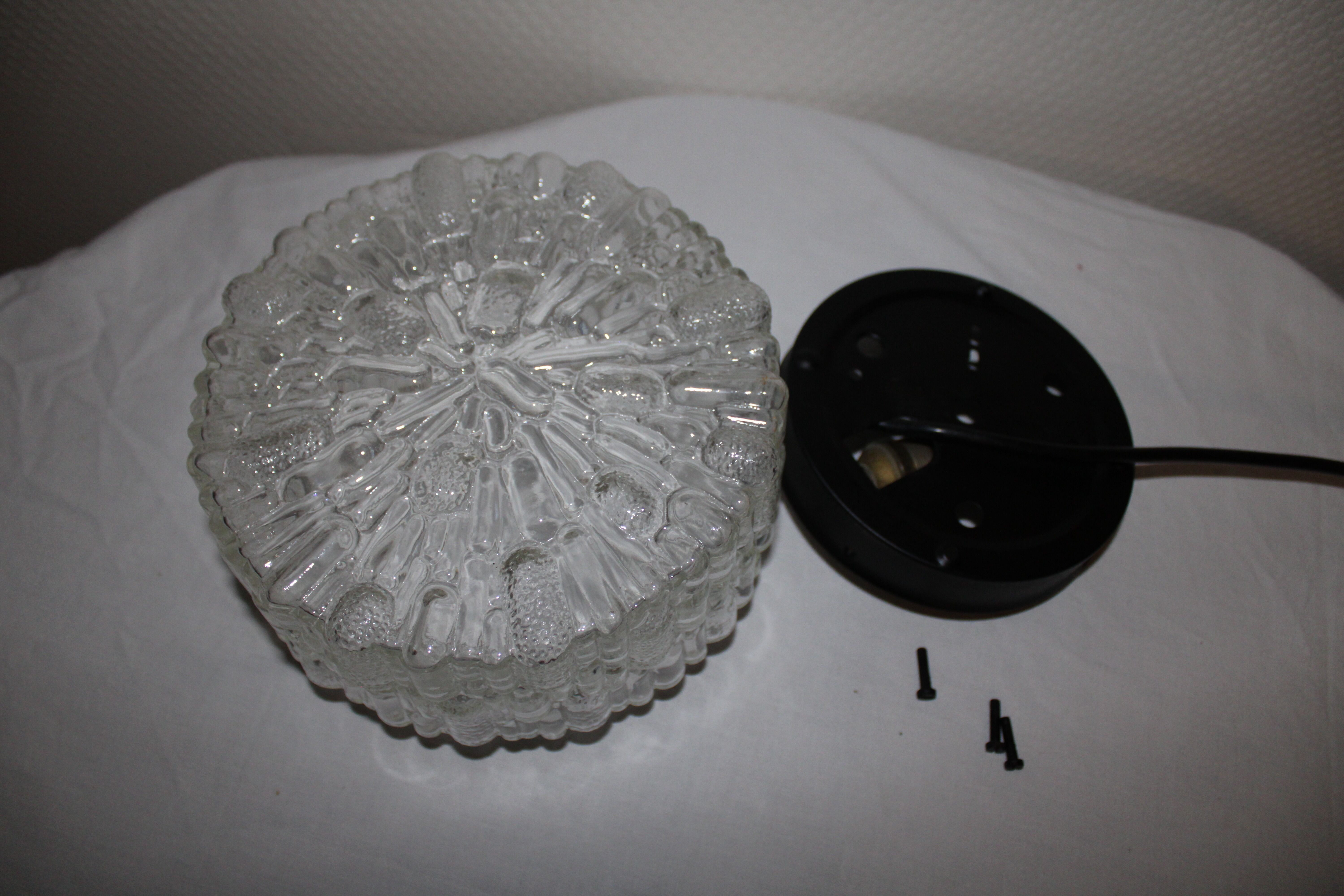 Vintage moulded glass ceiling