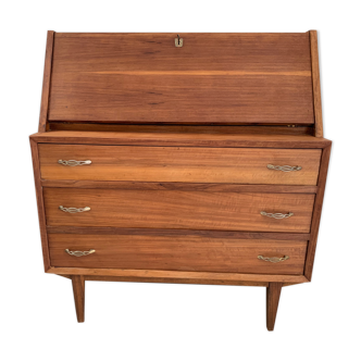 Commode secrétaire en teck