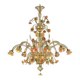 Artistic Venetian “Sunflowers” Murano Glass Chandelier