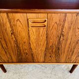 Danish Retro Vintage Bookcase in Rosewood 1960s