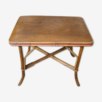 Old rattan coffee table