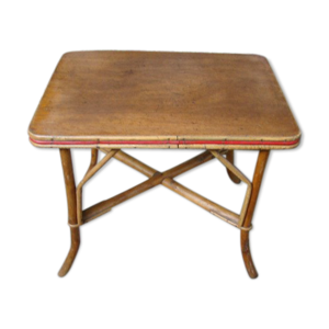 Table basse rotin ancienne