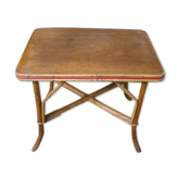 Old rattan coffee table