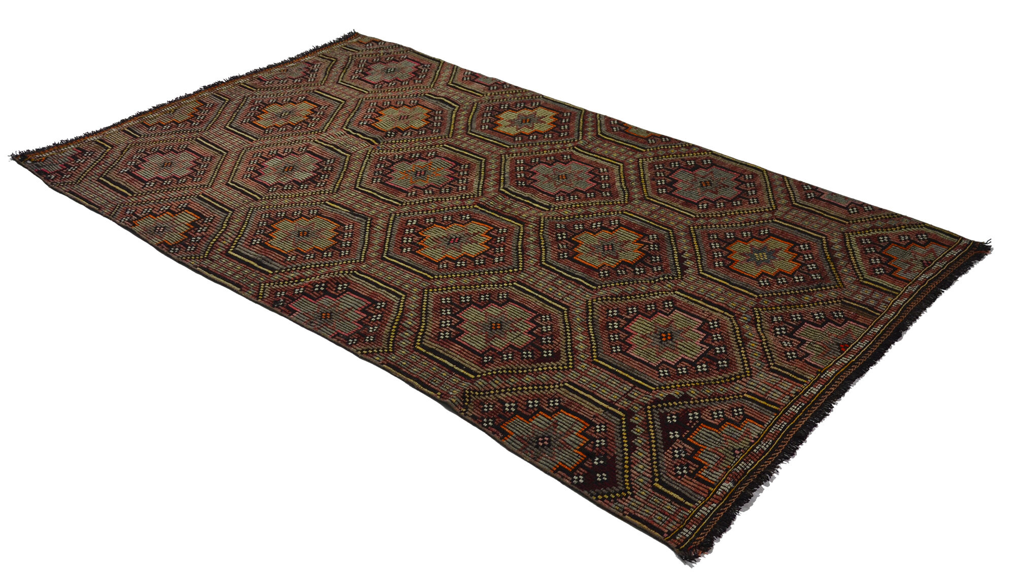 Anatolian handmade kilim rug 300 cm x 174 cm