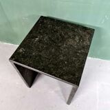 Black marble side table 1970
