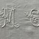 Harvest tablecloth, MG monogram