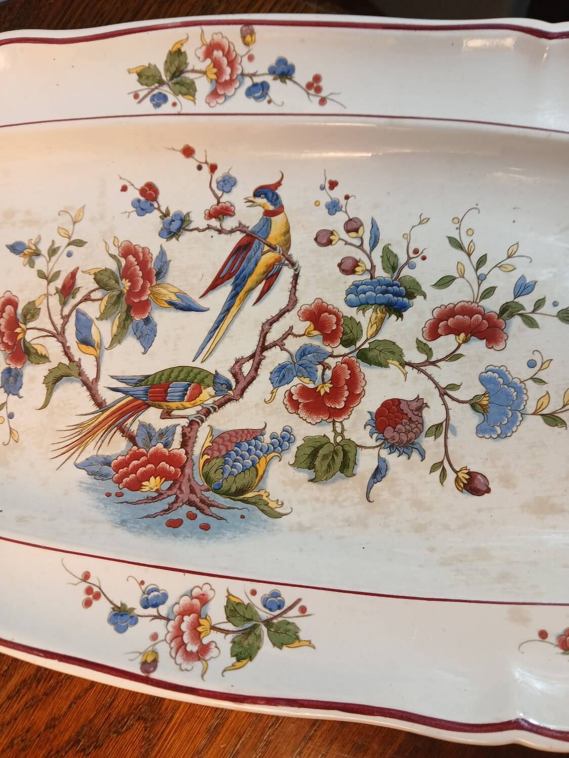 Large oval dish Villeroy & Boch model Phoenix, 59×24 cm, earthenware