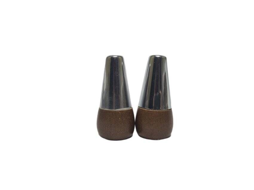 Vintage salt and pepper holders from A&B, Denmark, 1950s, set of 2