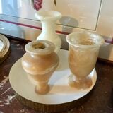 Lot of 3 marble vases