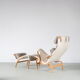 1960s “Pernilla” Chair + ottoman by Bruno Mathsson for DUX, Sweden