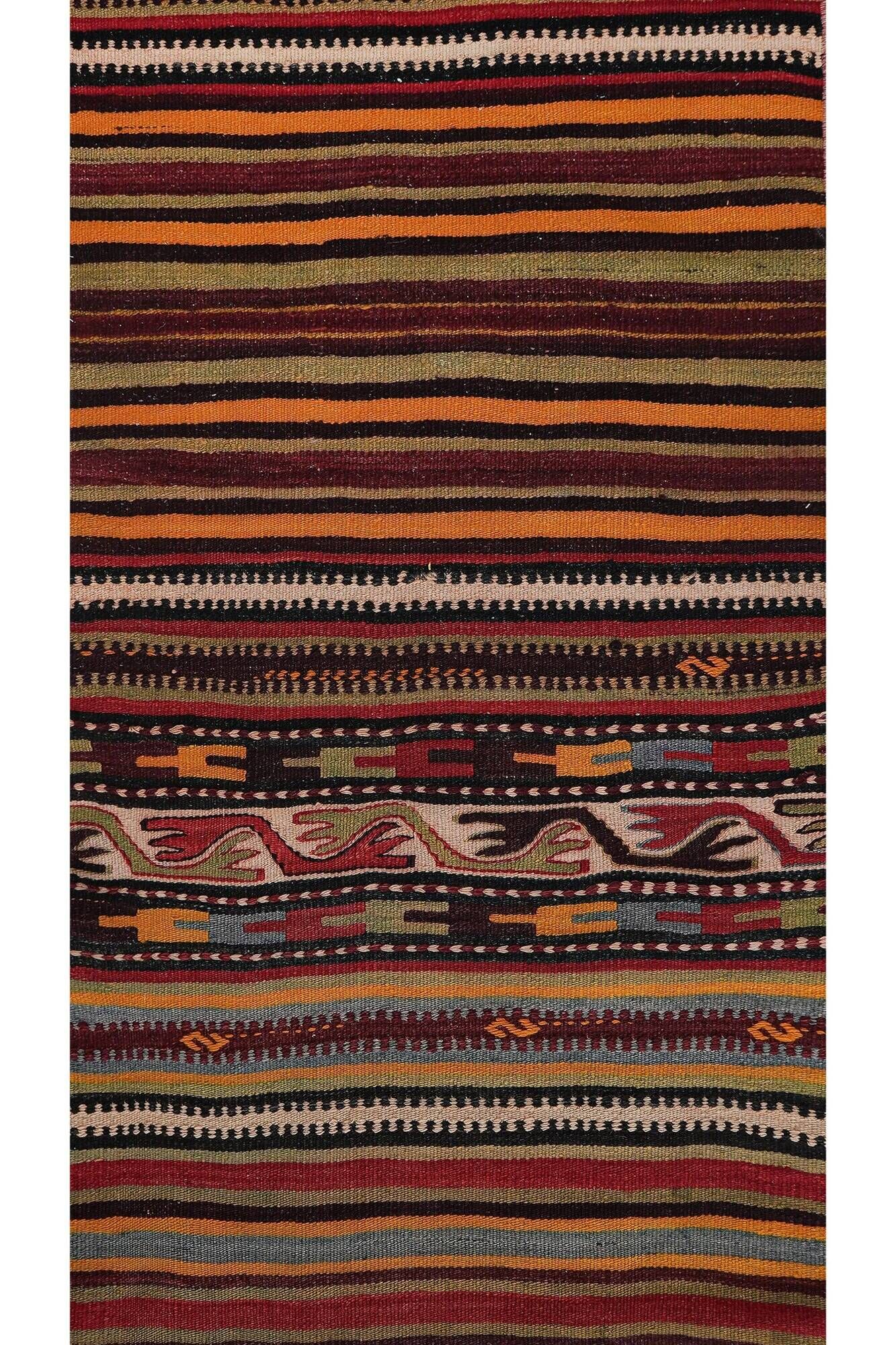 Vintage Turkish hallway rug 71x760 cm