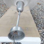 Holophane art deco glass pendant light