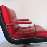 Pair of leather armchairs by Raphael Raffel from the 70s