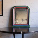Small Louis Philippe colored patinated mirror
