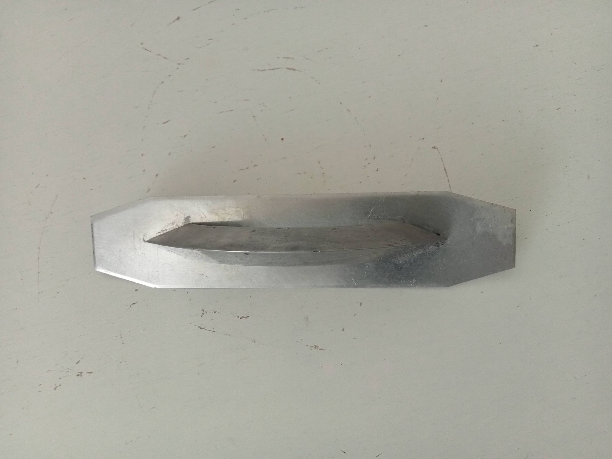 Vintage aluminium furniture handle