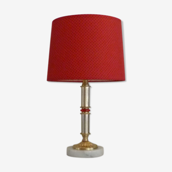 Lampe marbre et métal