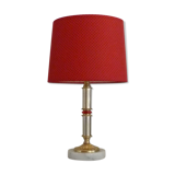 Marble and metal lamp