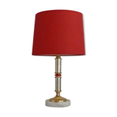 Marble and metal lamp