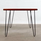 Table de salle à manger en teck vintage Mid Century Design 60's 70's hairpins