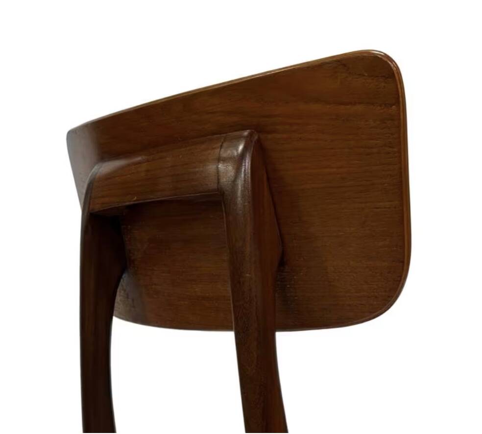 Vintage dining room chairs teak Topform design 60s Louis van Teeffelen