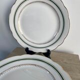Plate service and dish Sarreguemines old