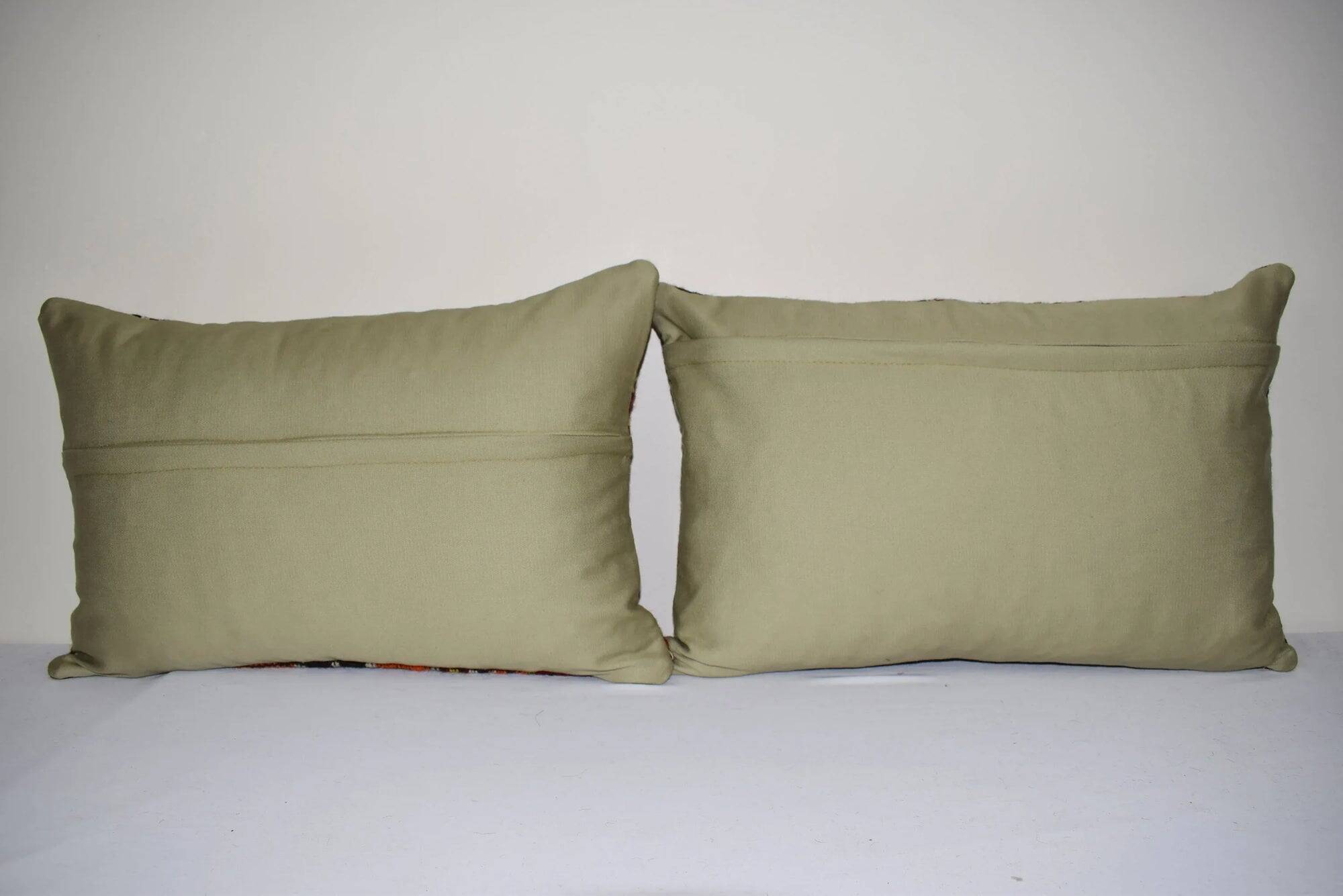 Set of 2 vintage Turkish cushion covers 41x61 cm