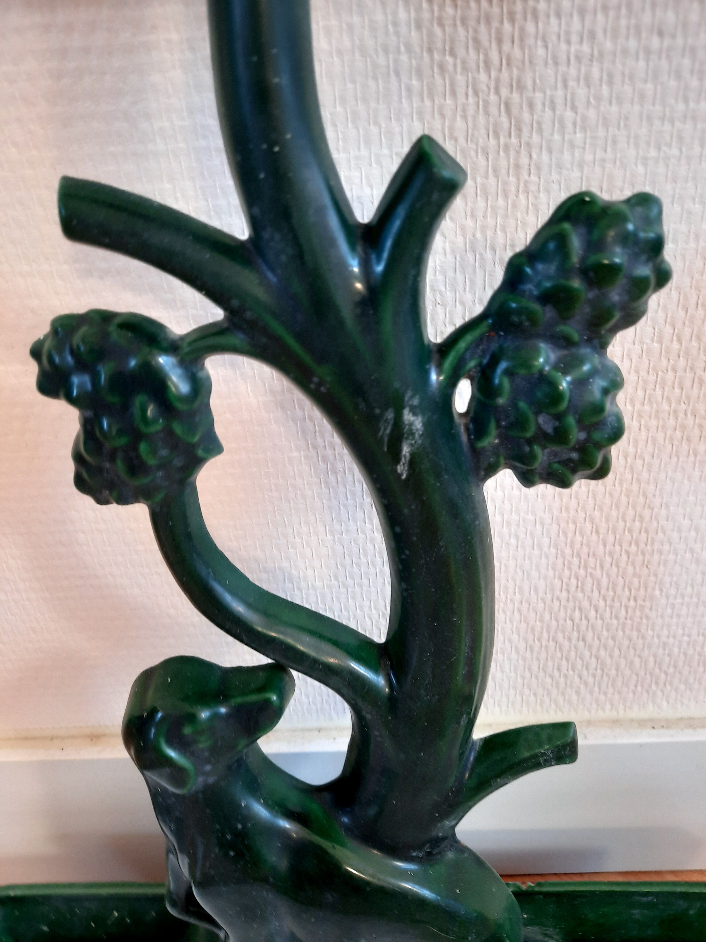 Enamelled cast iron umbrella door 30s