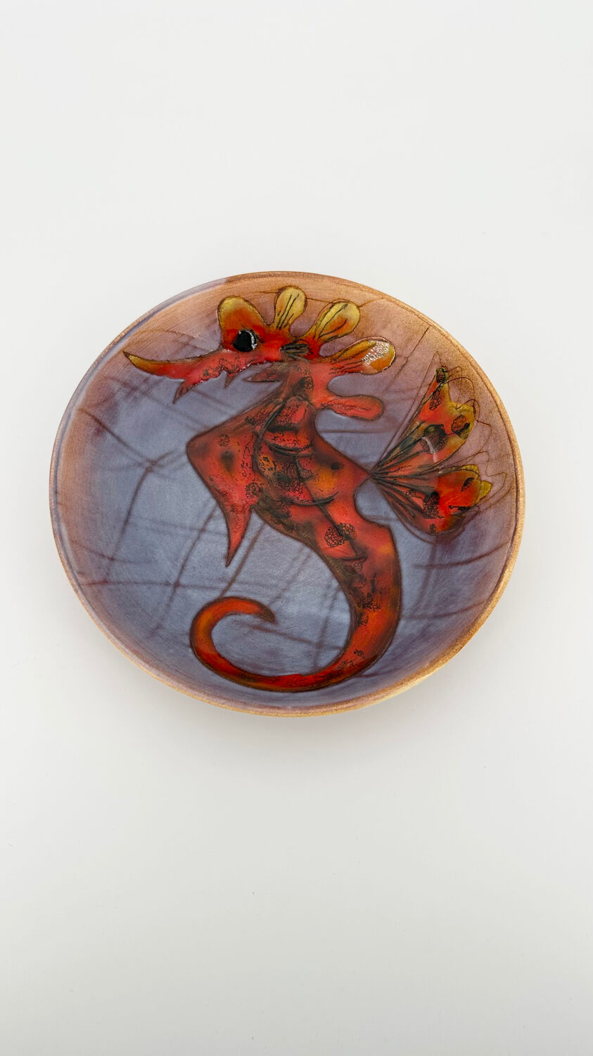 Plate No. 2 Seahorse Monique Brunner Vence