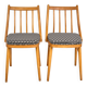 Set of 2 H-214 Dining Chairs by Jindřich Halabala, 1930s, Czechoslovakia