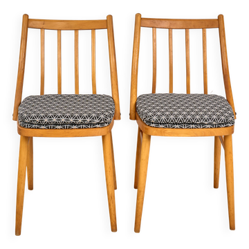 Set of 2 H-214 Dining Chairs by Jindřich Halabala, 1930s, Czechoslovakia
