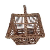 Panier en osier porté bouteile