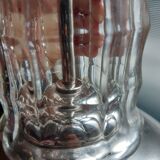 Art Deco crystal and opaline lamp