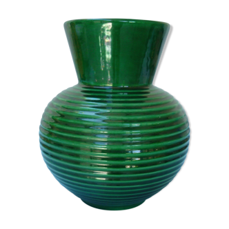 Dark green vase from the 1950s
