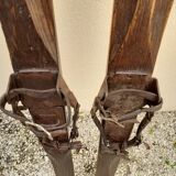 Old pair of wooden skis