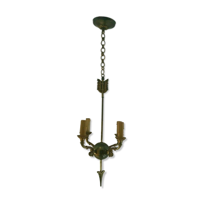 Lustre de style empire a double patine