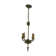 Empire-style chandelier has double patina