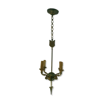Lustre de style empire a double patine