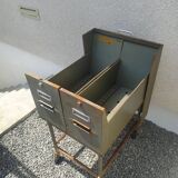 Filing cabinet, vintage industrial drawer unit