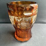 Amber Crystal Vase – Bohemia