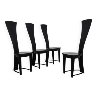 4x Highback Dining Chair Italy, 1990s
