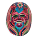 Mexican mask in colored terracotta, 1970s, Mexican