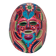 Mexican mask in colored terracotta, 1970s, Mexican