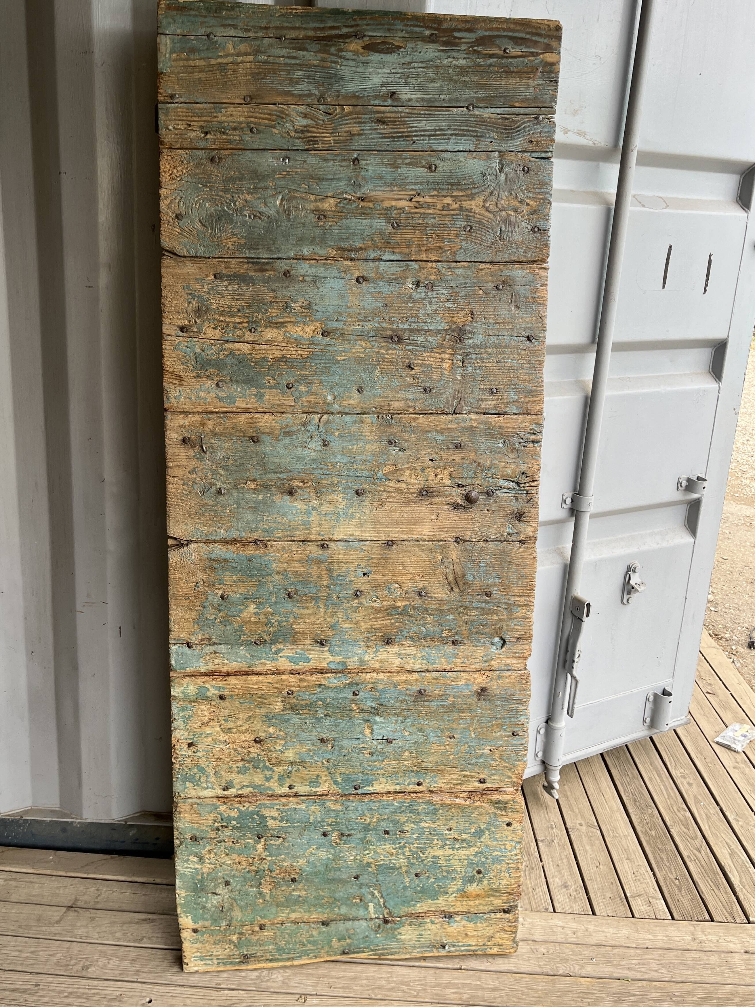 Old studded door