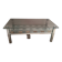 Vintage smoked glass coffee table with chrome legs.